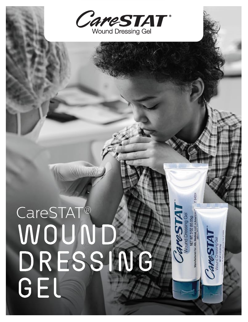 CareSTAT First Aid Kit Gel | 32 PPM Silver Healing Wound Dressing Solution | SilverSol Ag₄ CareSTAT
