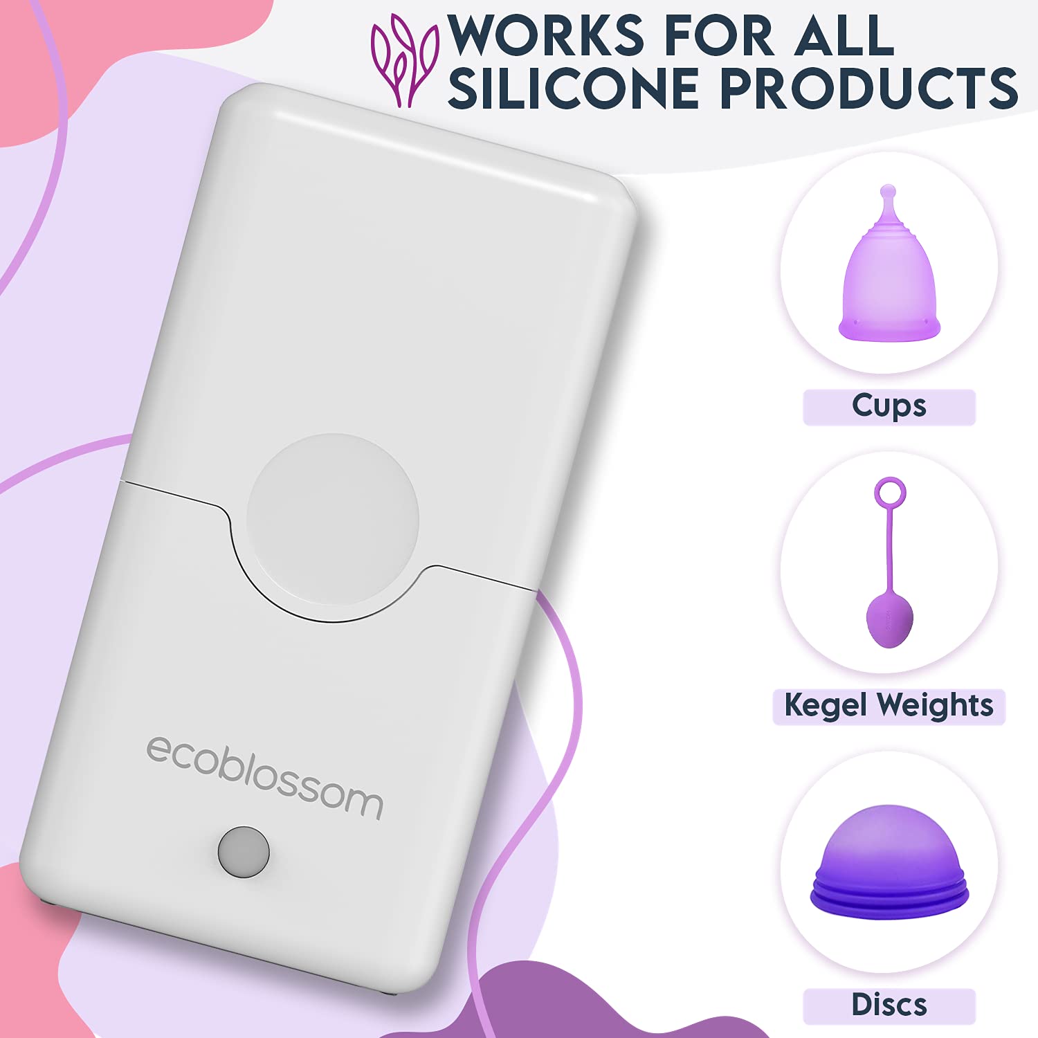 Ecoblossom Menstrual Cup Sterilizer - Modern Menstrual Cup Cleaner Unscented Sanitizer EcoBlossom