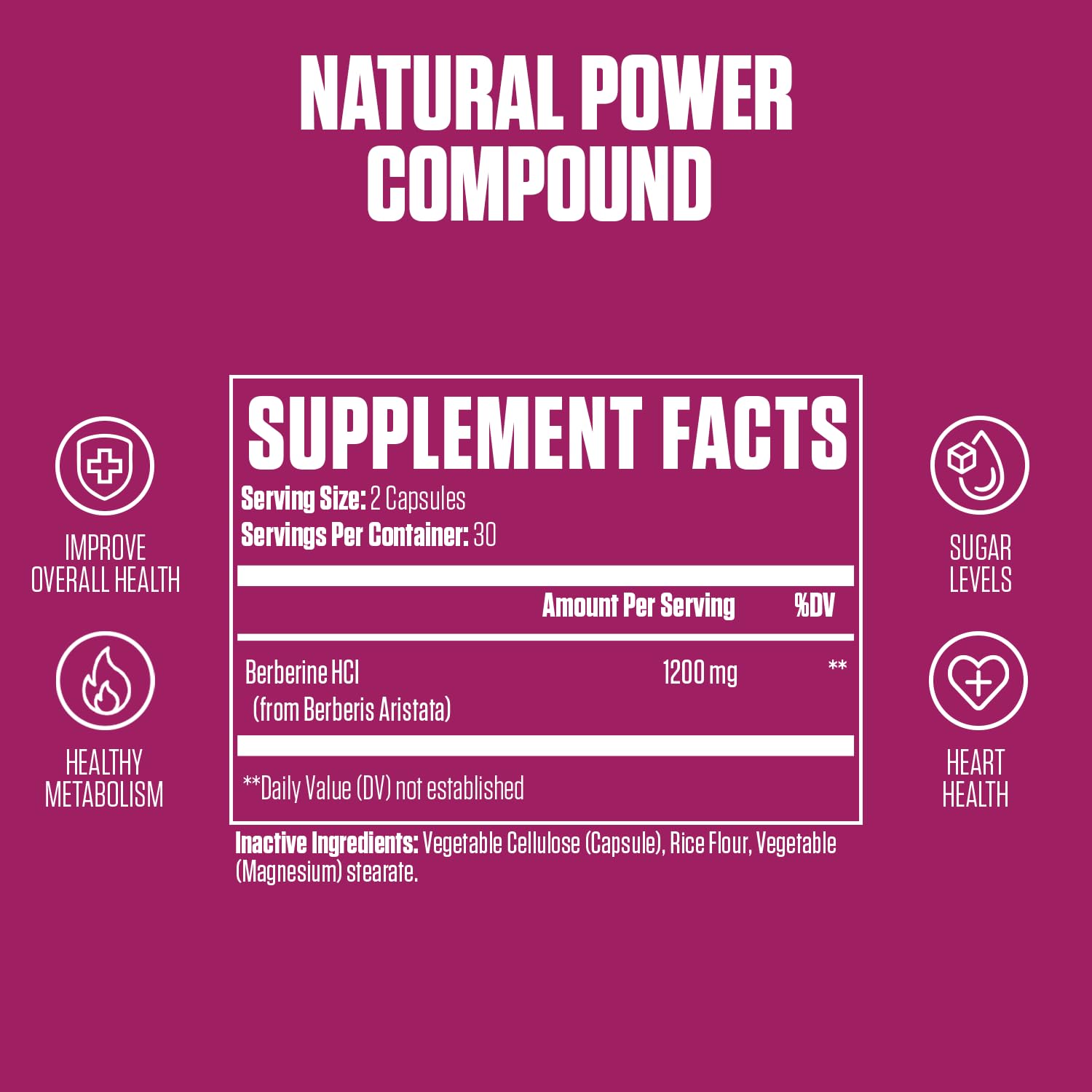 Berberine Extra Strength | #1 Rated Berberine Supplement for Heart Health, Improve Energy EPN Supplements