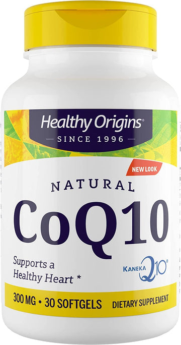 Healthy Origins CoQ10 (Kaneka Q10), 300 mg - Heart Health & Energy Supplement - Gluten