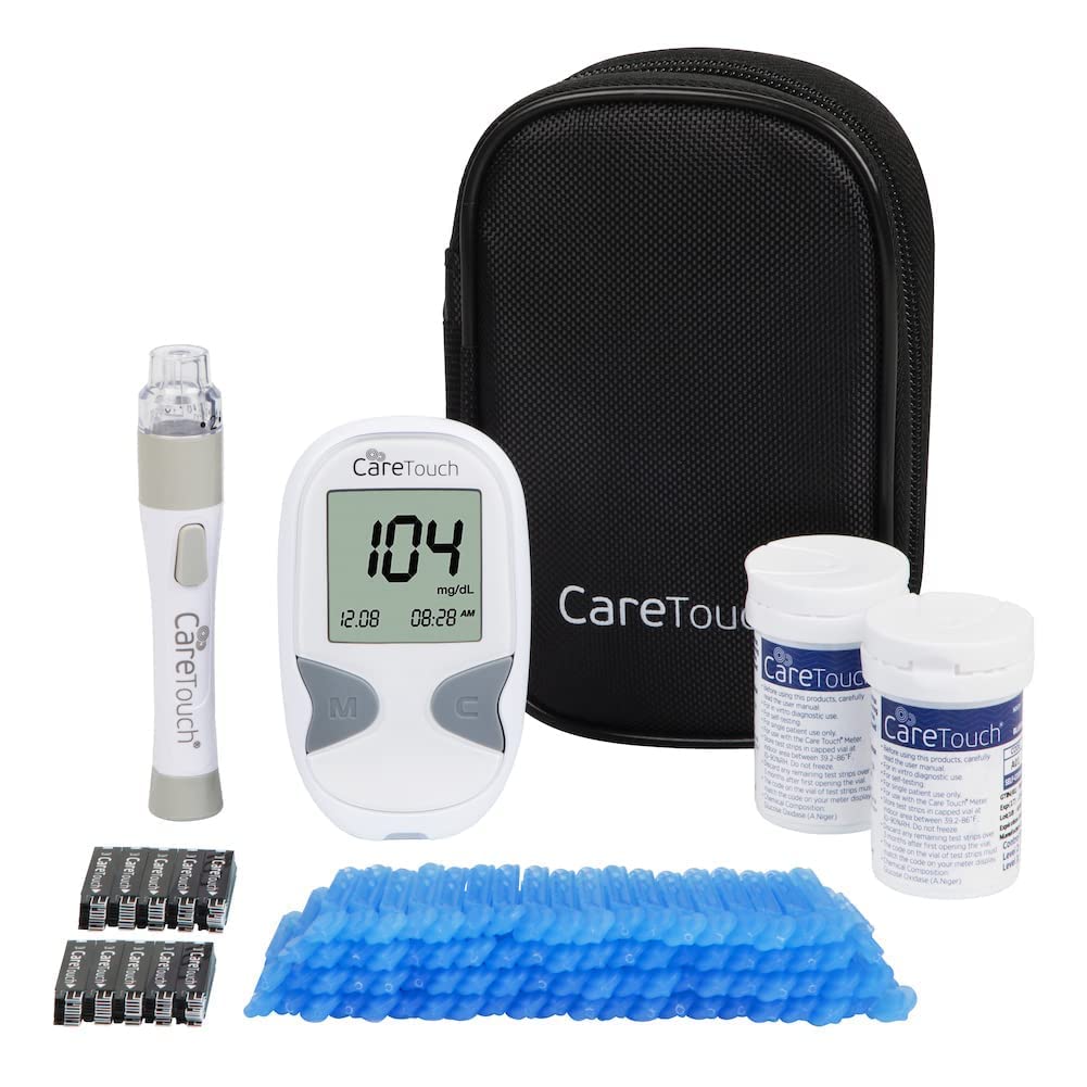 Care Touch Blood Glucose Meter Kit - Diabetes Testing Kit with Glucometer Care Touch