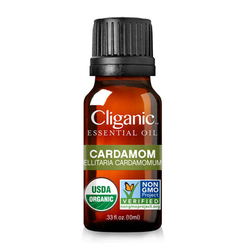 Cliganic Organic Cardamom Essential Oil - 100% Pure Natural for Aromatherapy Diffuser