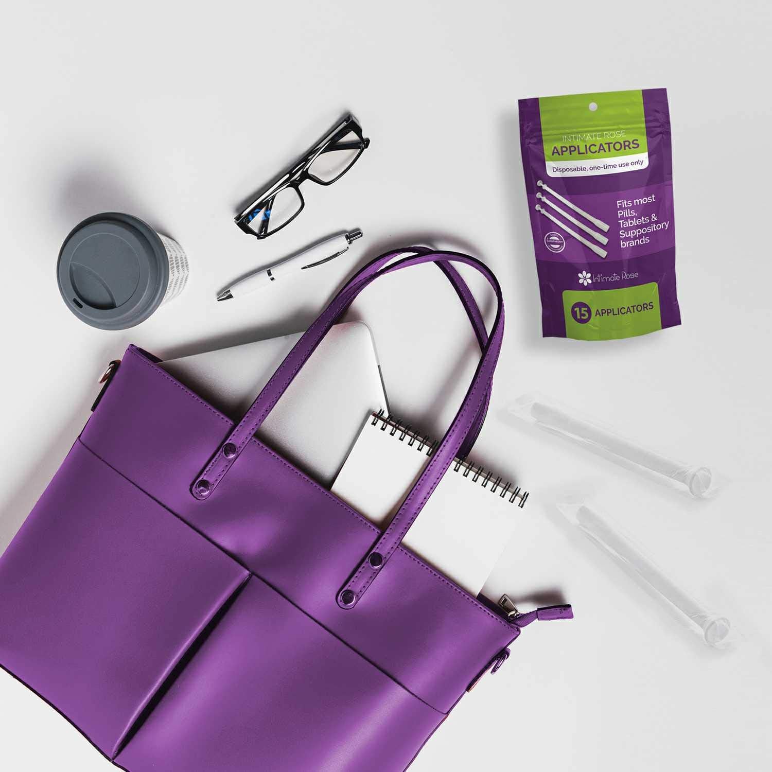 Intimate Rose 45 Count Vaginal Suppository Applicator - Fits Most Boric Acid Suppositories & Vaginal Intimate Rose