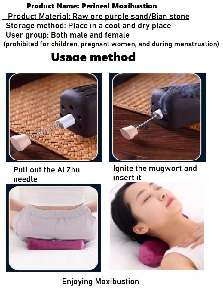 LANYANZI Purple moxibustion Pillow Cervical Vertebra Pillow moxibustion Waist moxibustion Box LANYANZI