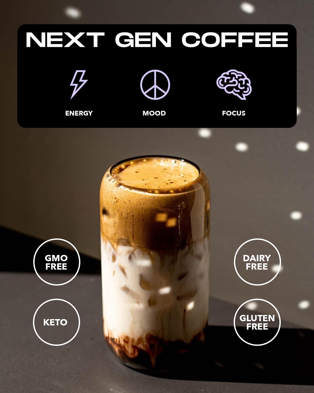 The Mushroom Latte by Everyday Dose | Premium Coffee Extract with Grass-Fed Collagen Everyday Dose