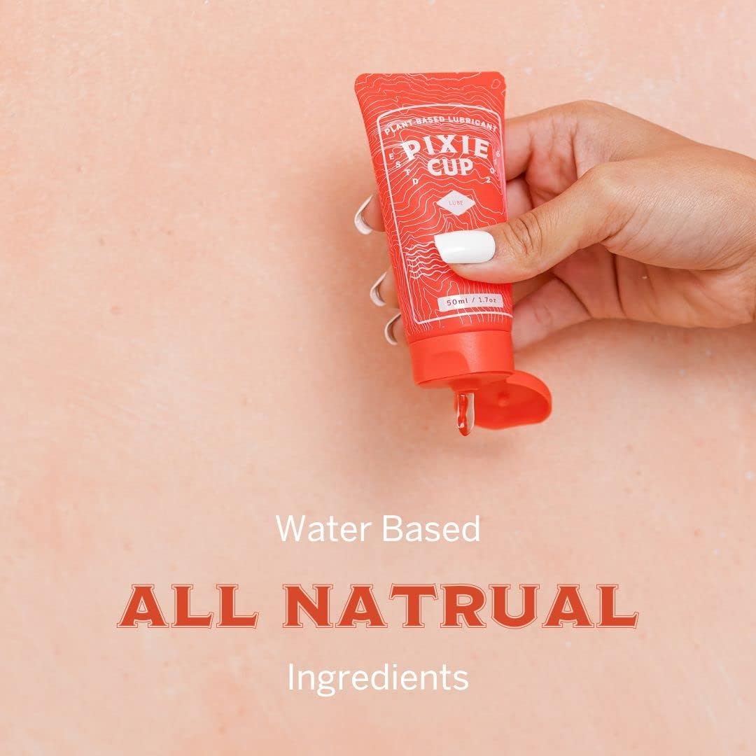 Pixie Menstrual Cup Lube - Make it Easy to Insert Your Period Cups - All Natural Water Based Lubricant Pixie Cup