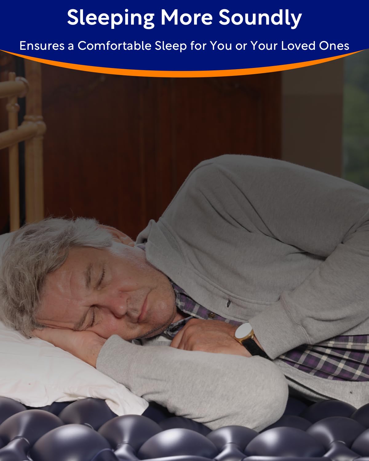 VOCIC Alternating Air Pressure Mattress Pad-with Micro Air Holes & Sleep Mode-Bed Sore