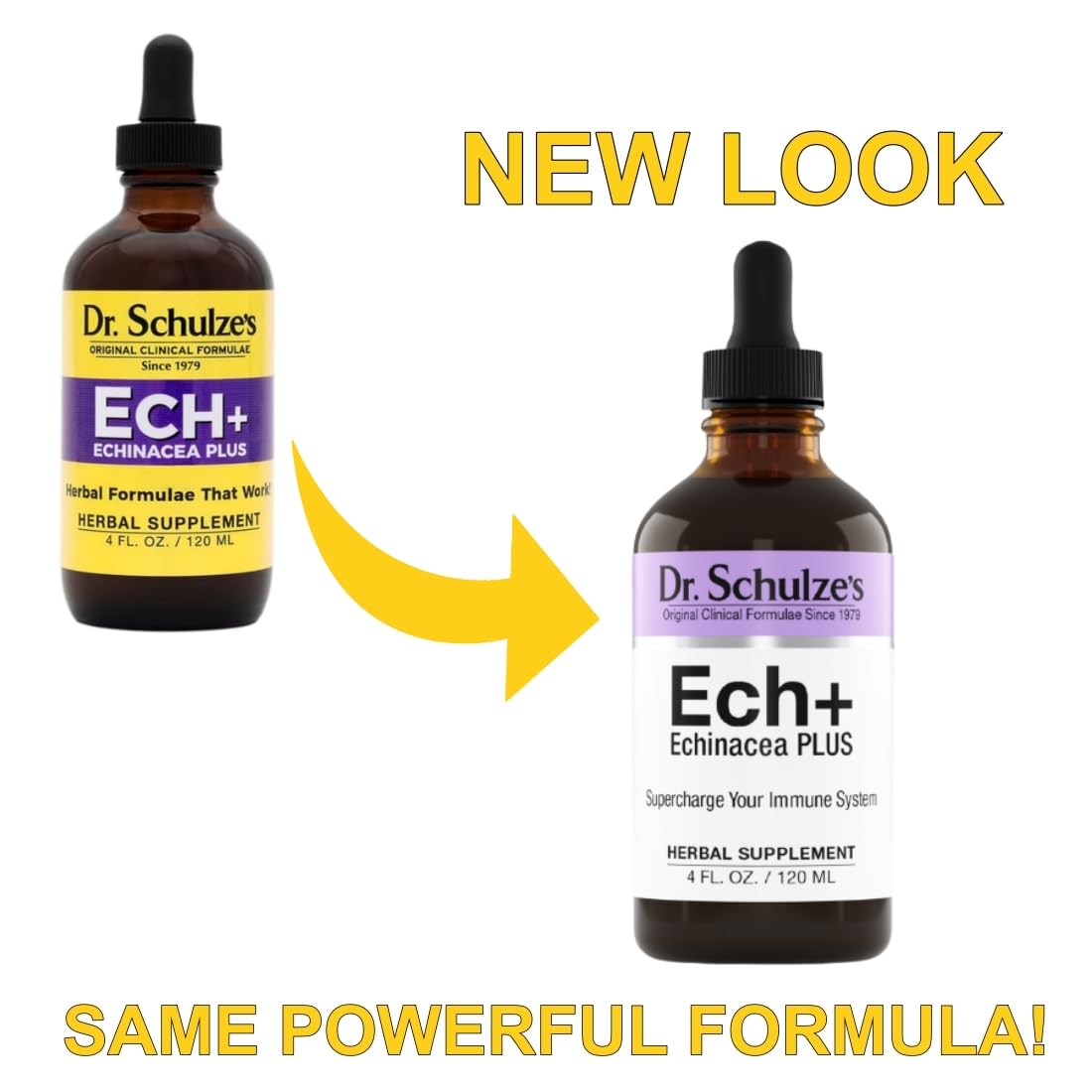 Dr. Schulze's Echinacea Plus | Echinacea Root and Seed | All Organic Extract | Gluten-Free Dr. Schulze's
