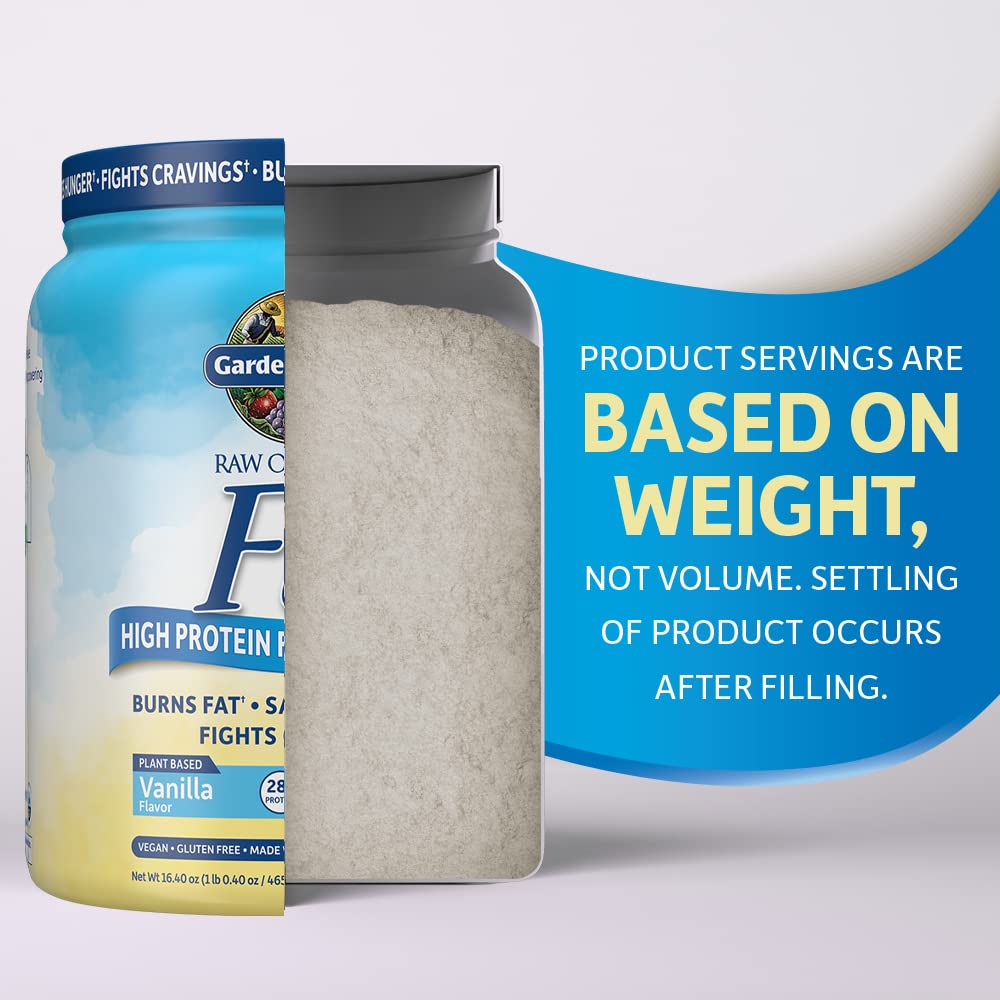 Garden of Life Raw Organic Fit Vegan Protein Powder Vanilla, 28g Plant Based Protein Garden of Life