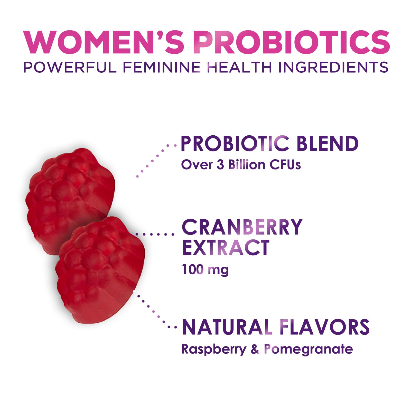 Probiotics for Women + Cranberry - 3 Billion CFU Guaranteed & 6 Vegan Strains for Women's Hello Lovely!