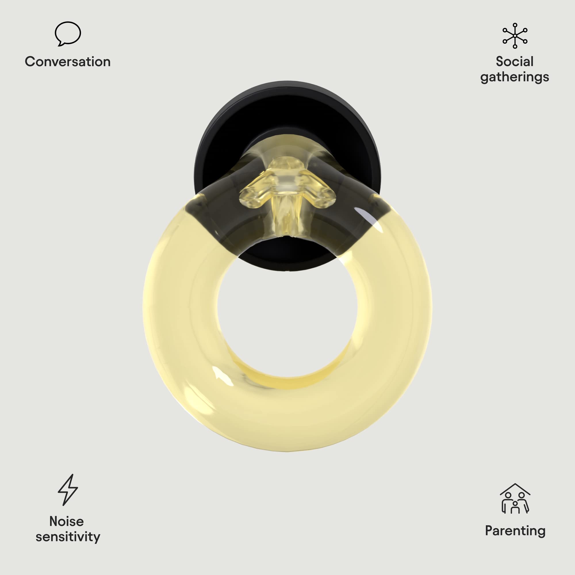 Loop Engage Earplugs for Conversation – Low-Level Noise Reduction Loop