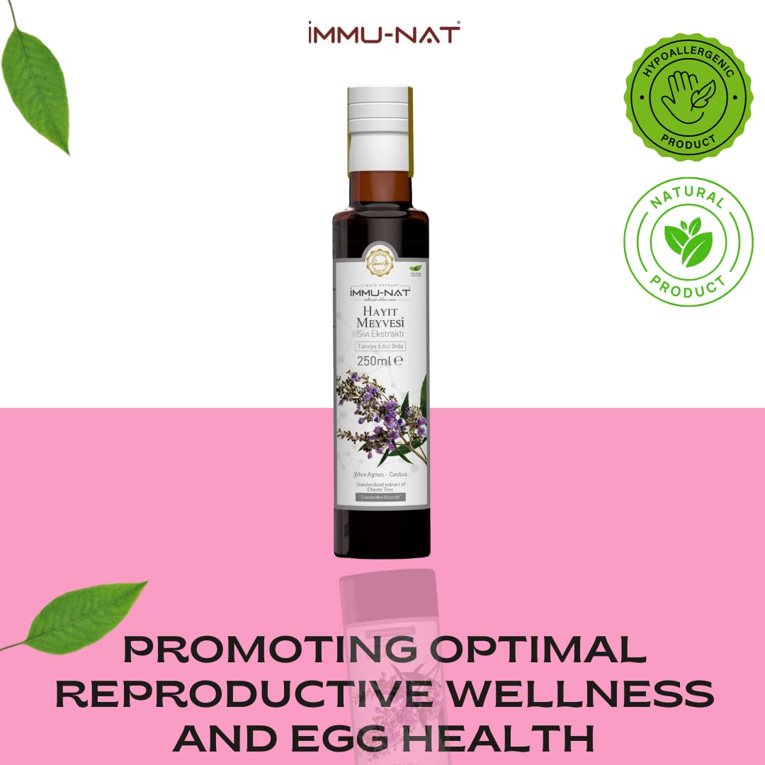 Immu-nat Chaste Tree Berry Extract - 8.5oz - Herbal Menopause & PMS Relief - Alcohol-Free Women's Immu-nat