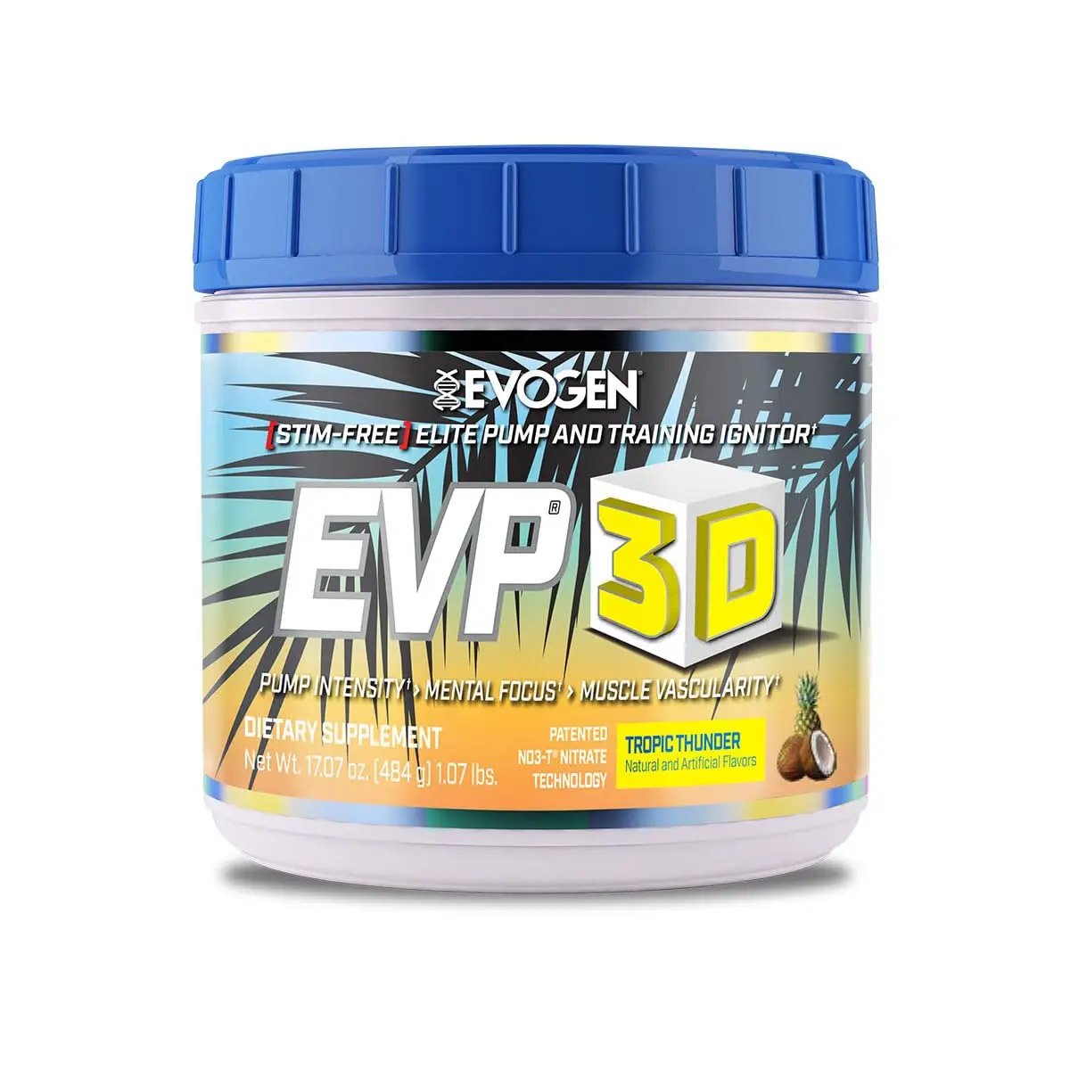 Evogen EVP-3D | Extreme Pre-Workout Pump Ignitor, Arginine Nitrate, Citrulline, Beta