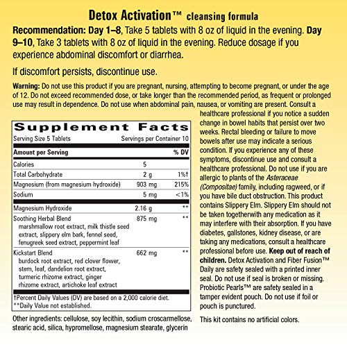 Nature's Way Whole Body Cleanse Complete, 10 Day Detox Cleansing System Kit with Probiotics Enzymatic Therapy