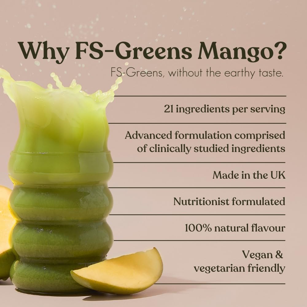 FS-Greens | 21 Advanced Greens, Superfoods, and Adaptogens Including KSM-66 Free Soul