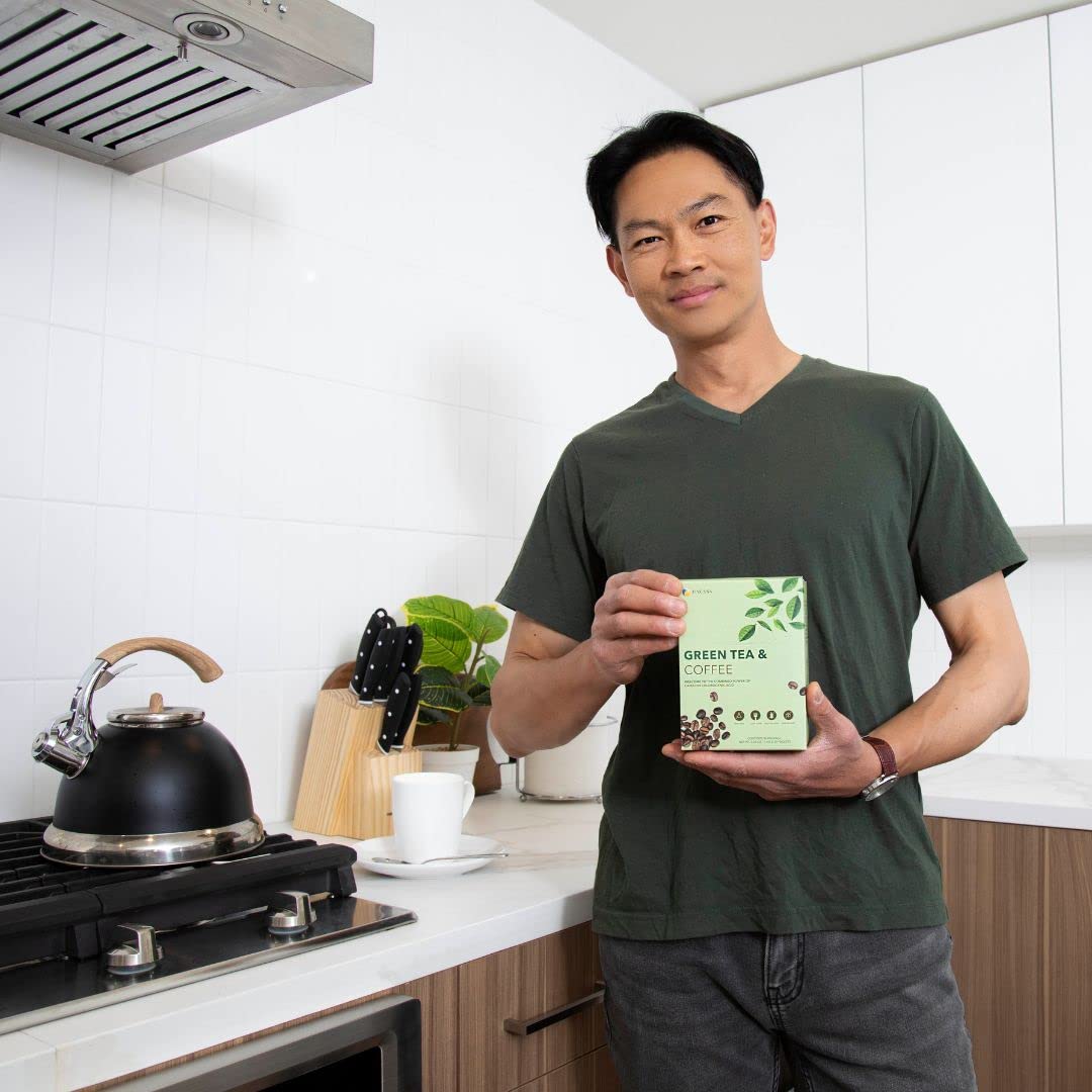 Fine USA Green Tea & Coffee | Clean Energy & Focus | Boost Metabolism | Catechins FINE USA