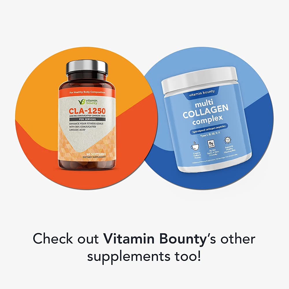 Vitamin Bounty CLA 1250mg - Conjugated Linoleic Acid, CLA for Women and Men, CLA Pills