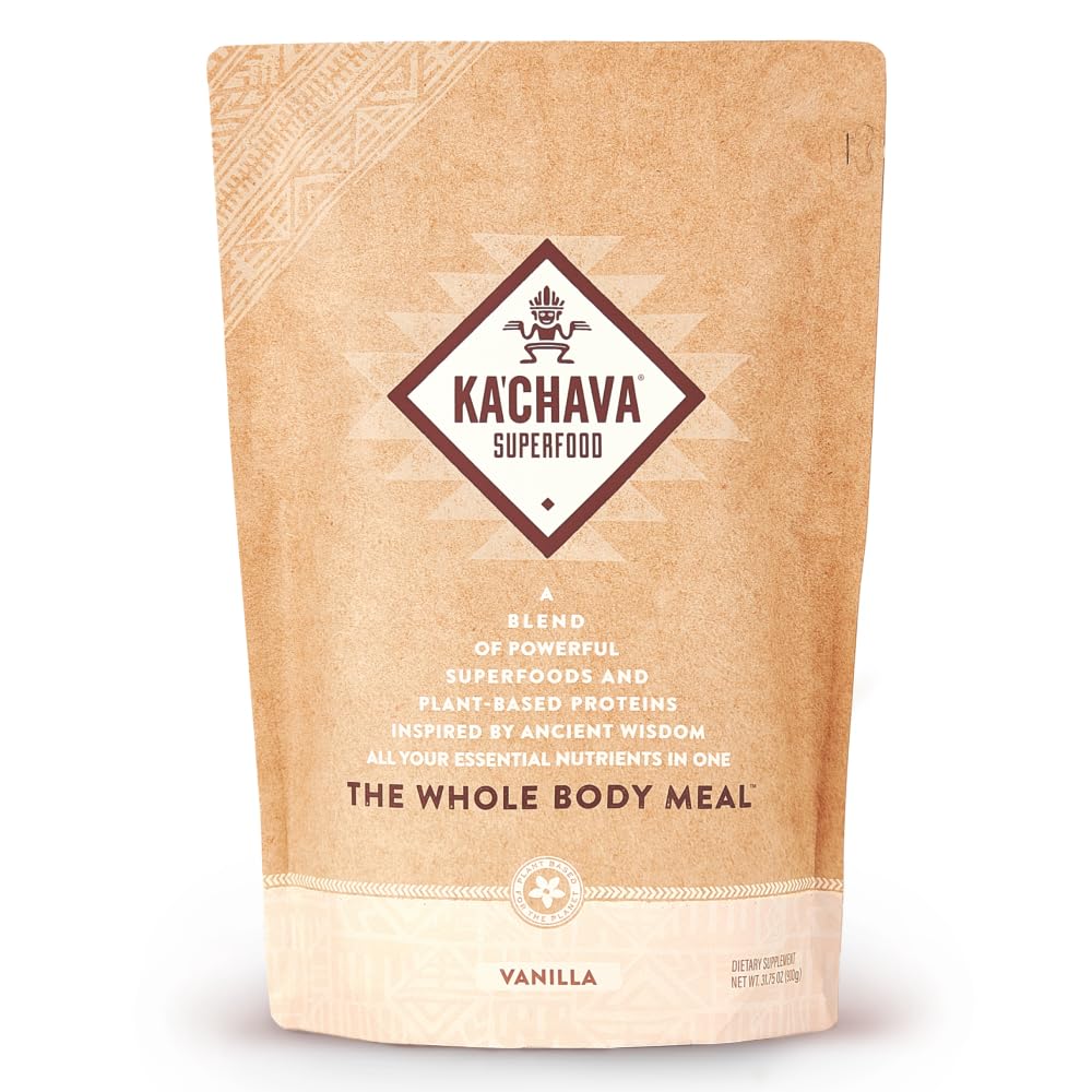 Ka’Chava All-In-One Nutrition Shake Blend, Vanilla, 85+ Superfoods, Nutrients & Plant