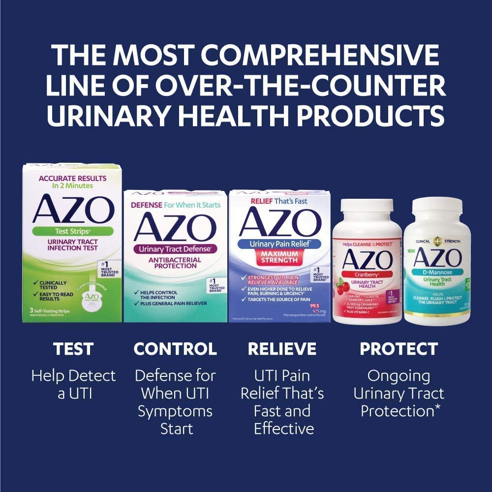 AZO Dual Protection, Urinary + Vaginal Support, Prebiotic Plus Clinically Proven Women’s 