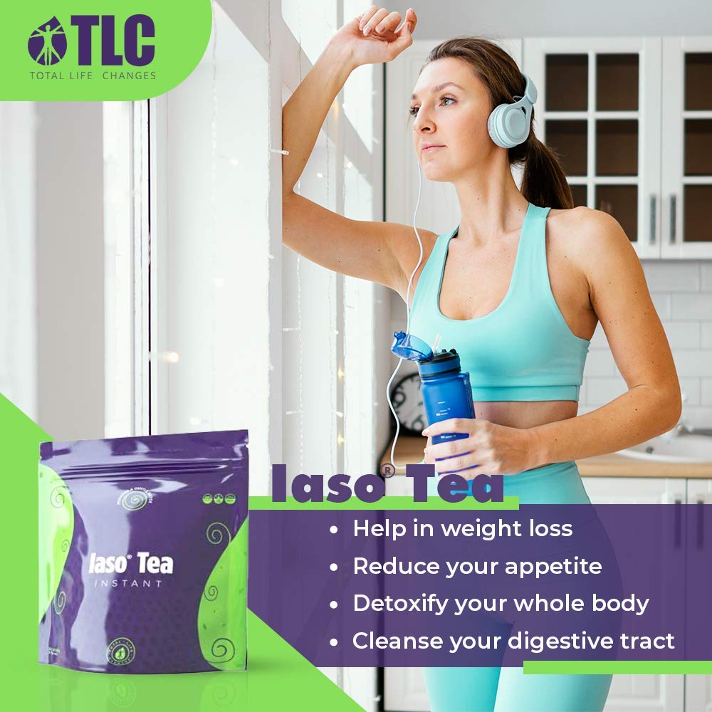 TLC Total Life Changes IASO Natural Detox Instant Herbal Tea - Expiration Date on the Top Total Life Changes