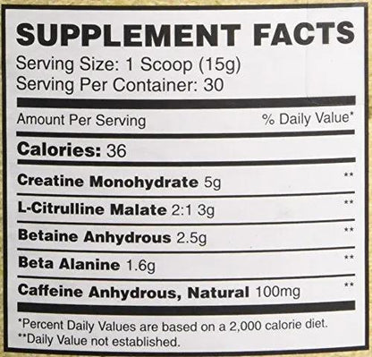 Propello Life Pre-Workout Drink Mix, West Coast Citrus, 450g