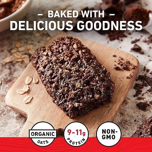 CLIF BAR - Chocolate Brownie Flavor - Made with Organic Oats - Non-GMO