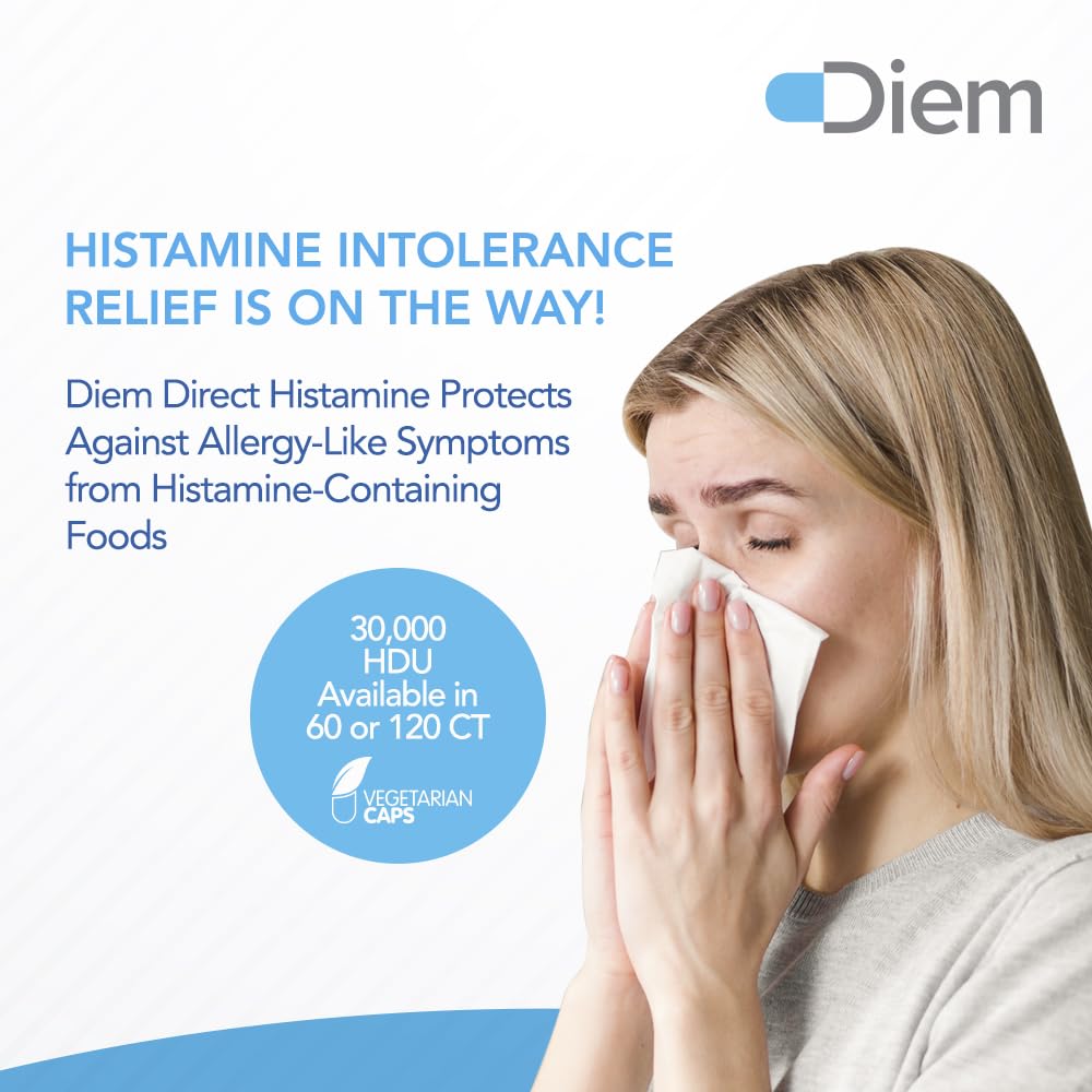 Omne Diem Histamine Digest DAO 30,000 HDU - 60 Caps - Histamine Neutralizing Omne Diem