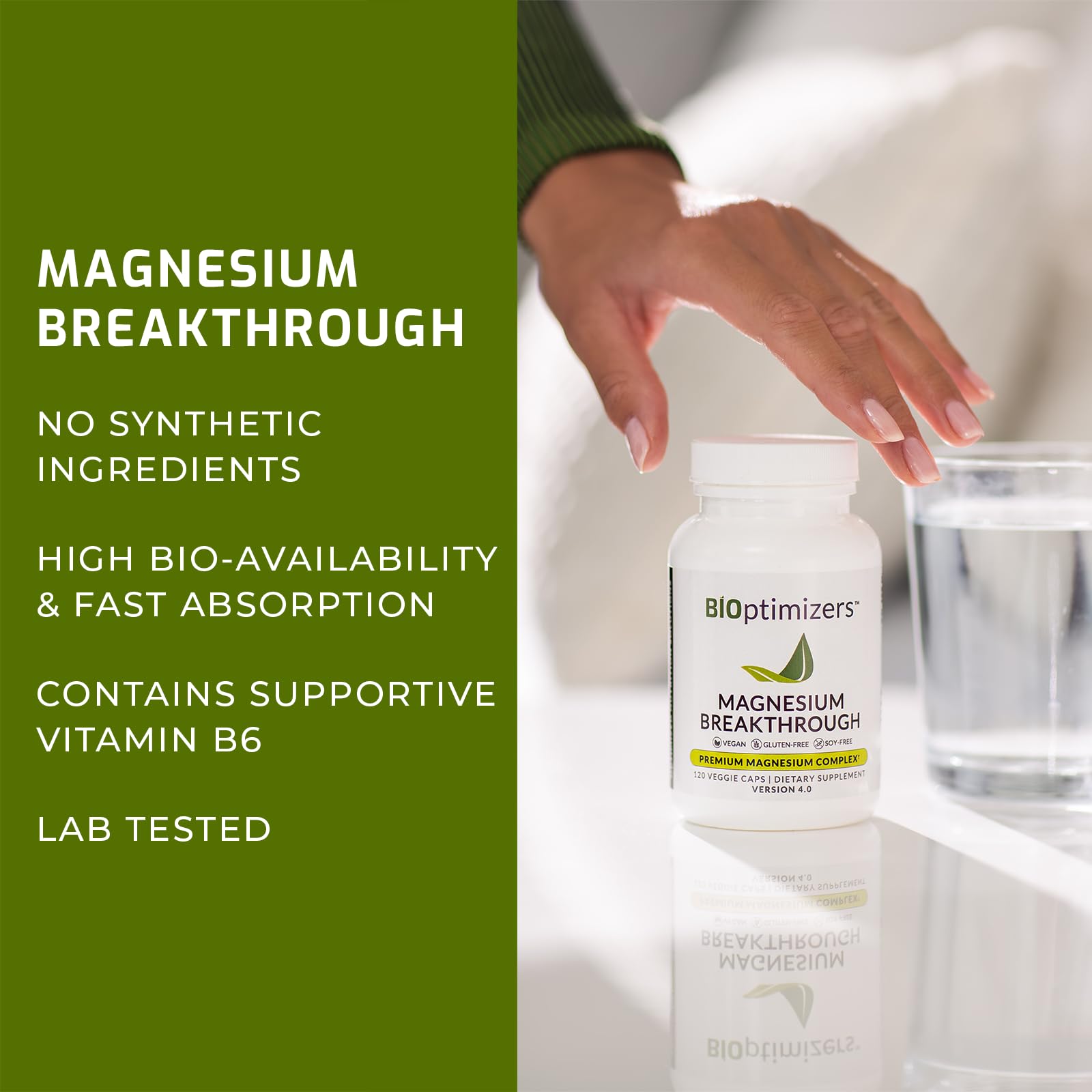 Magnesium Breakthrough Supplement 4.0 - Has 7 Forms of Magnesium: Glycinate, Malate BiOptimizers
