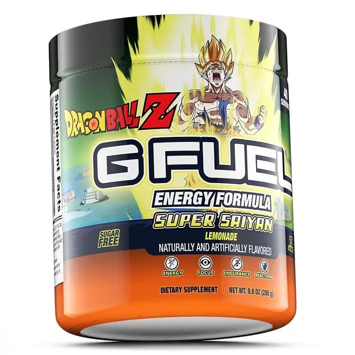 G fuel Dragon Ball Z Energy Powder, Sugar Free, Clean Caffeine Focus Supplement G fuel