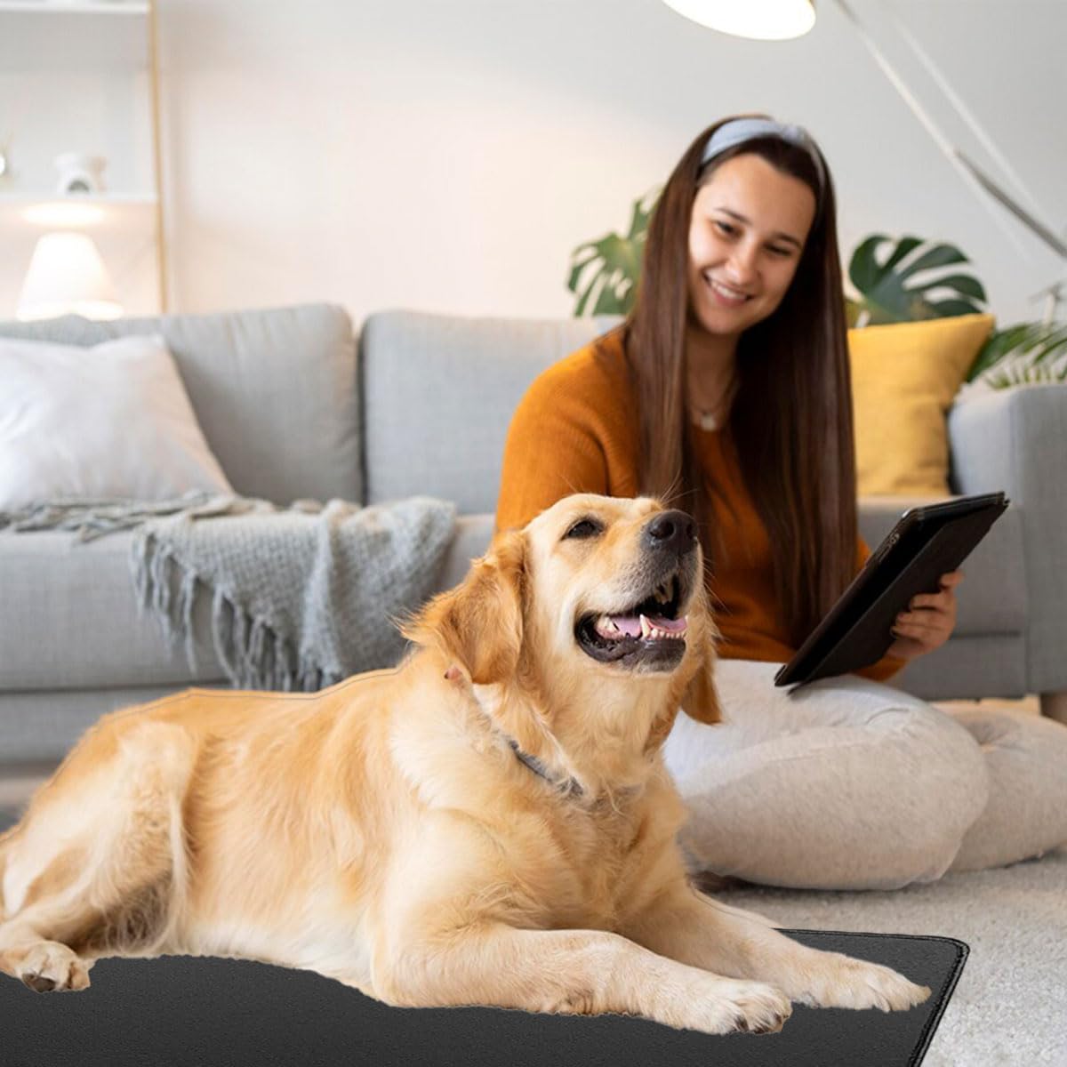 LOYDBDT Grounding Mat,11.8x23.6inches,Grounding Mat with 15ft Grounding Cord