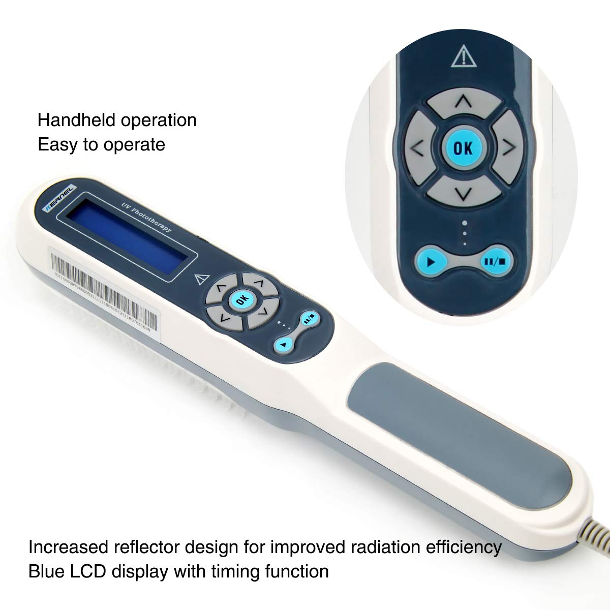 Hand Held UV Phototherapy Light Device for Home Use AUSPA