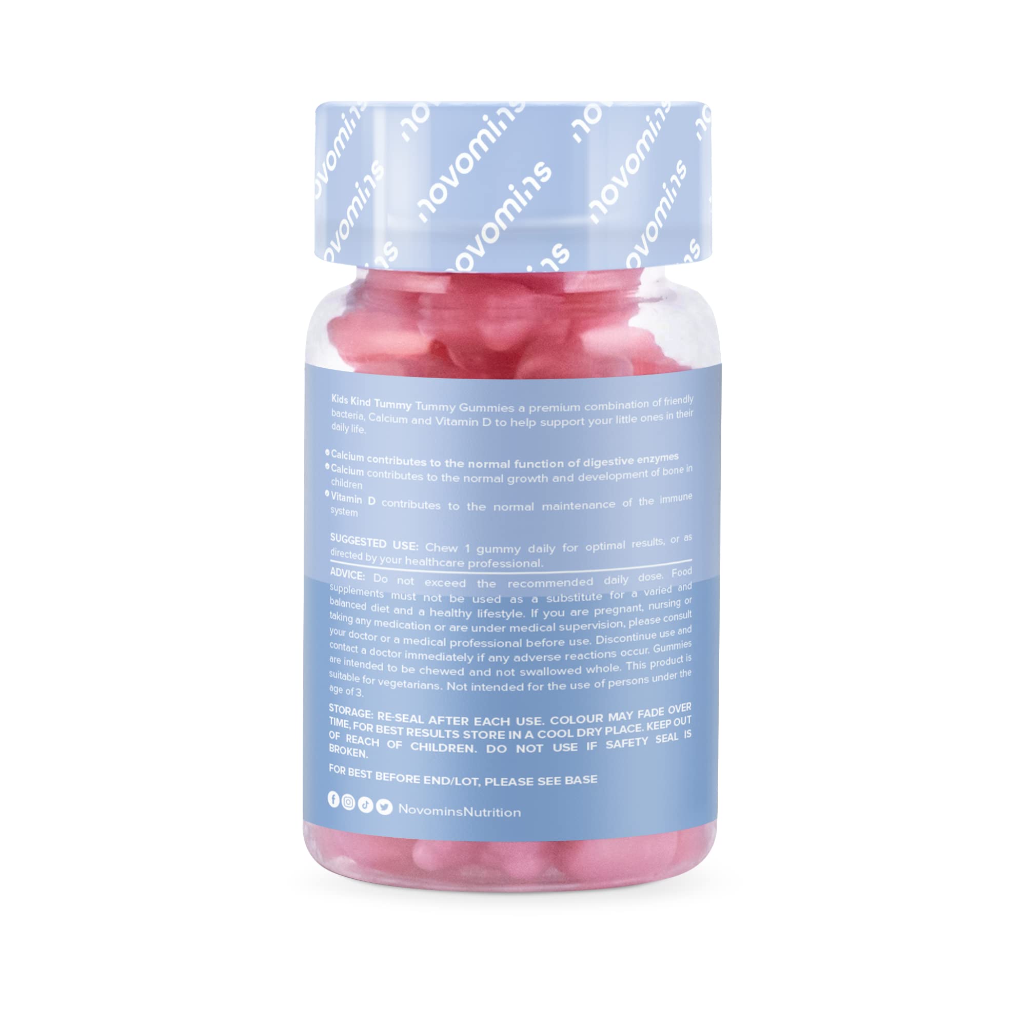 Kids Probiotic Gummies – Probiotics for Children – Kids Kind Tummy Gummies novomins