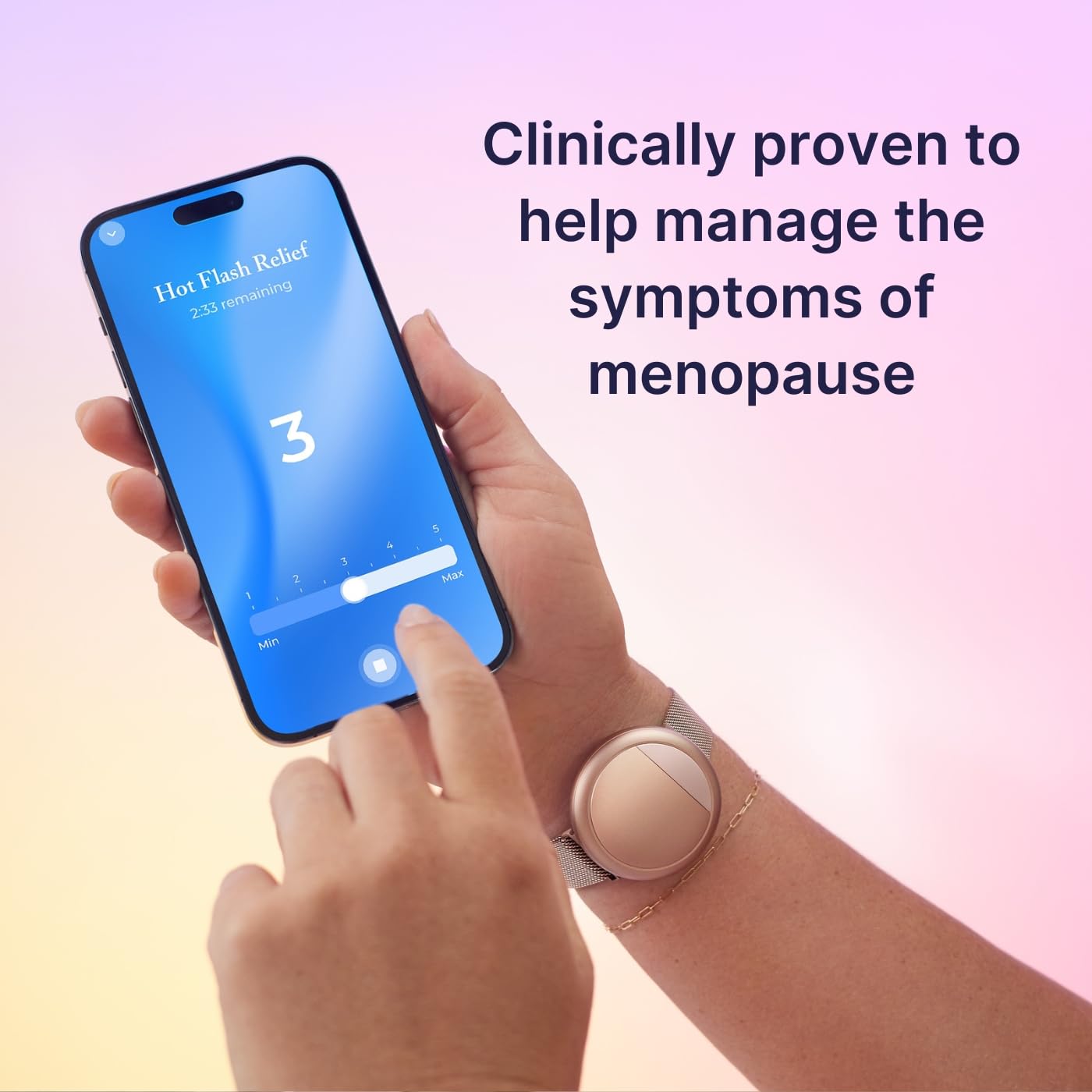 Embr Wave Cooling and Warming Wristband - Personalized Thermal Relief - Manage Hot Flashes, Night Sweats Embr