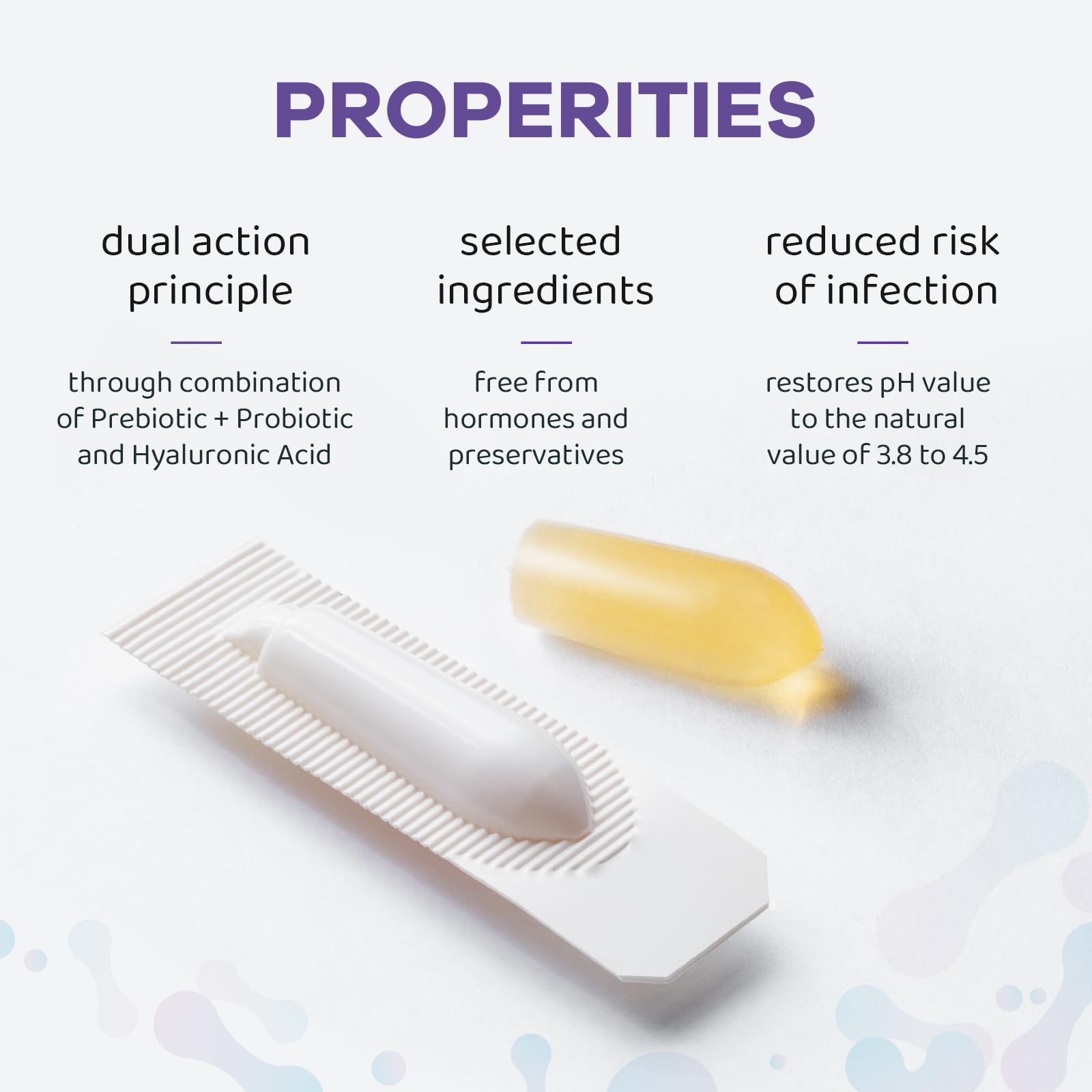 Vaginal Probiotic Suppositories, Prebiotic Infused with Hyaluronic Acid, Tea Tree, and Vitamin C&E Vagiria