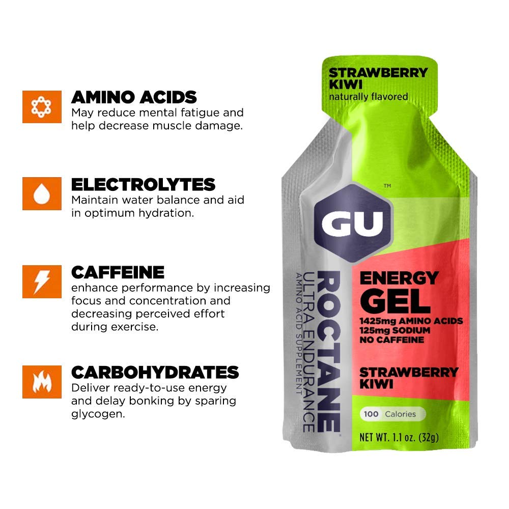 GU Energy Roctane Ultra Endurance Energy Gel, Quick On-The-Go Sports
