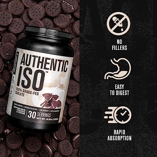 Jacked Factory Authentic ISO Grass Fed Whey Protein Isolate Powder - Low Carb Jacked Factory