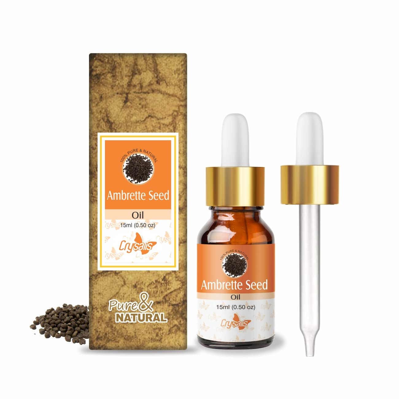 Crysalis Ambrette Seed (Abelmoschus moschatus) Oil - 0.51 Fl Oz (15ml)