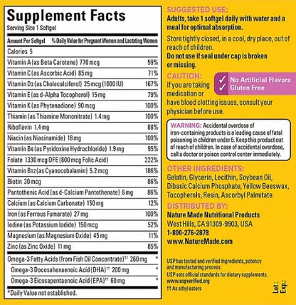 MUNCHIE MIX Prenatal + DHA, 200mg Softgels (150 ct.)