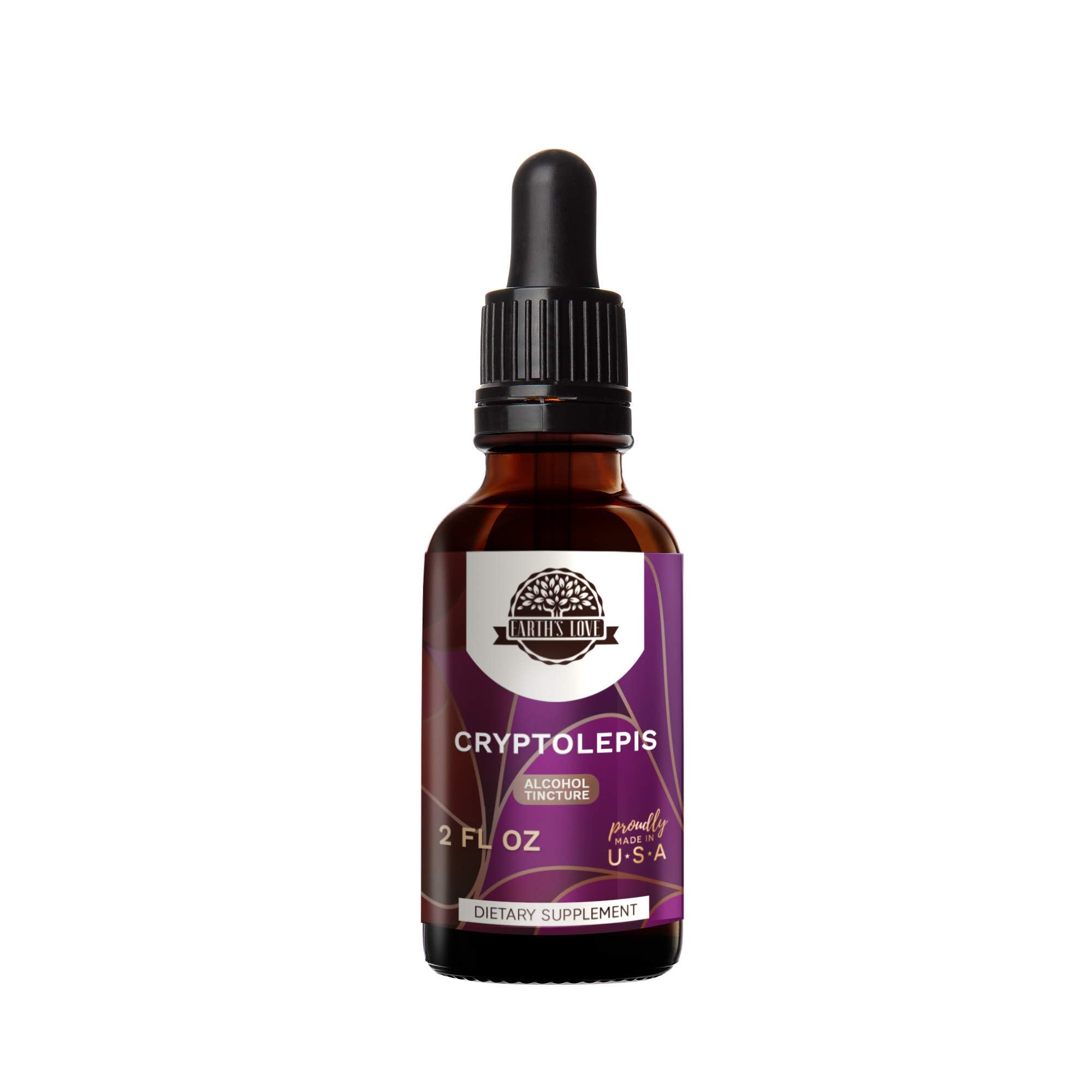 Earth's Love - Cryptolepis Alcohol Herbal Extract Tincture, Super-Concentrated Wildcrafted Cryptolepis