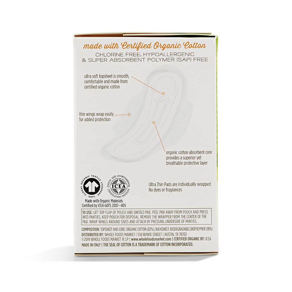 Azalea, Organic Cotton Pads, Regular, 10 ct 365 by Whole Foods Market