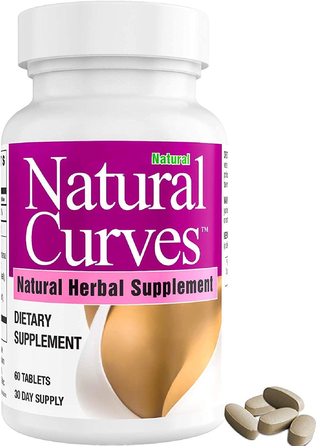 Natural Breast Enhancement Pills with Saw Palmetto Woman Support - 2 Pack Natural Curves