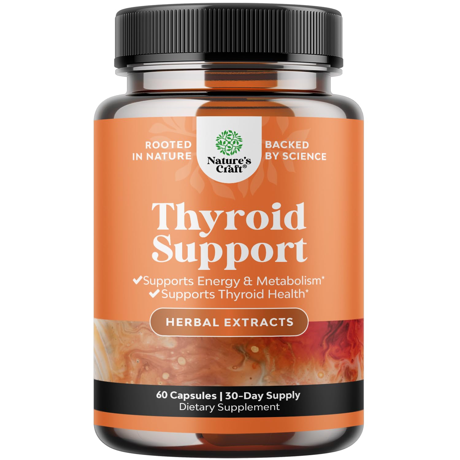 Herbal Thyroid Support Complex - Iodine Thyroid Supplement with L Tyrosine Bladderwrack