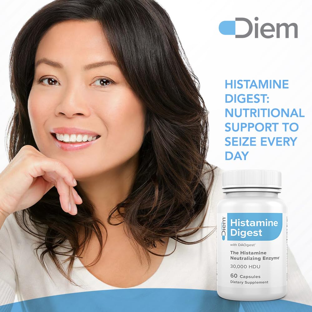 Omne Diem Histamine Digest DAO 30,000 HDU - 60 Caps - Histamine Neutralizing Omne Diem
