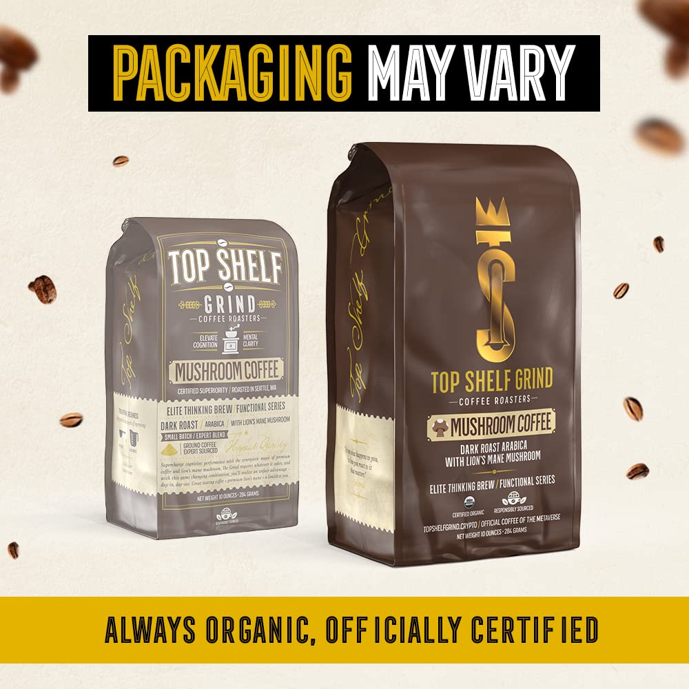 Mushroom Coffee – Ground Dark Roast Organic Lions Mane Coffee