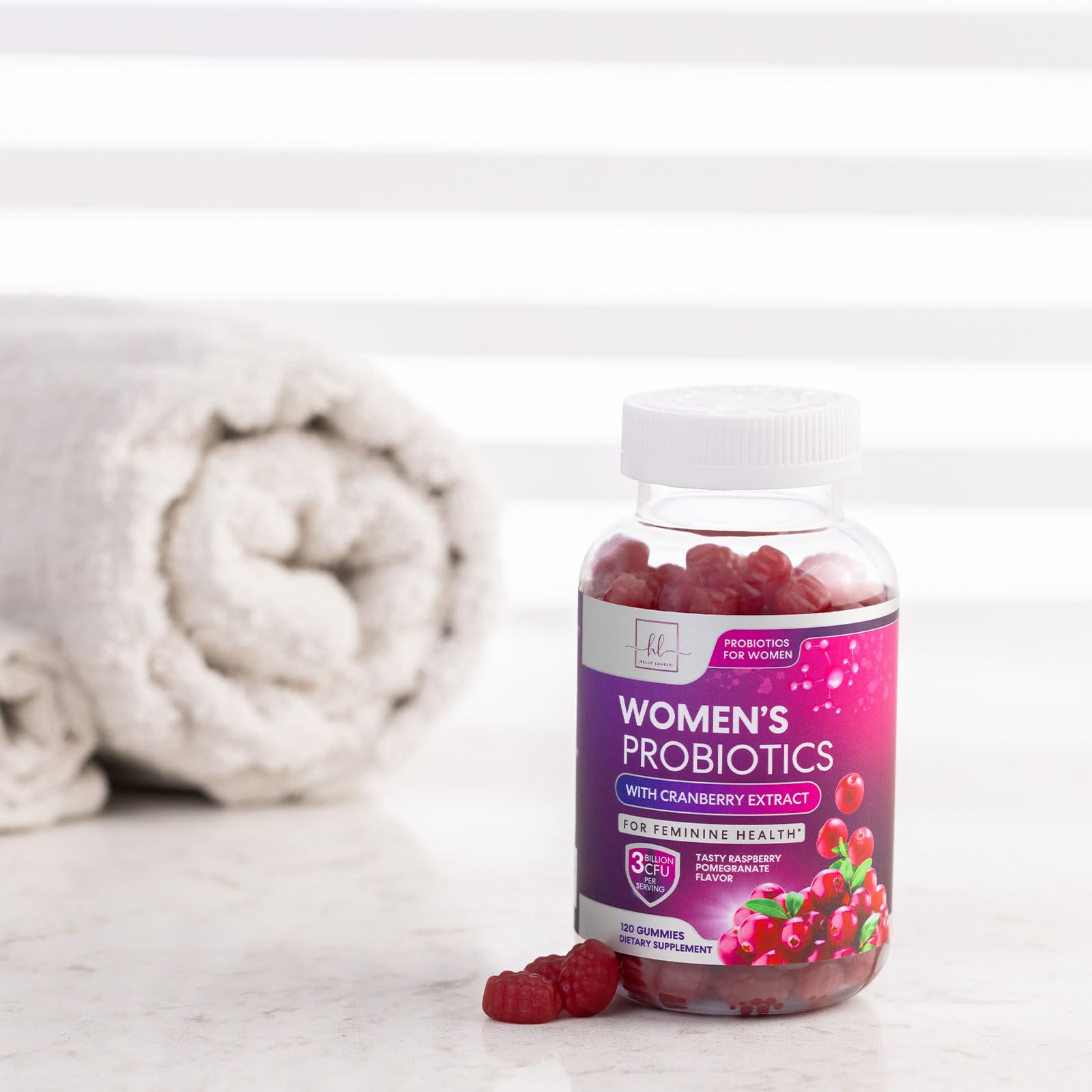 Probiotics for Women + Cranberry - 3 Billion CFU Guaranteed & 6 Vegan Strains for Women's Hello Lovely!