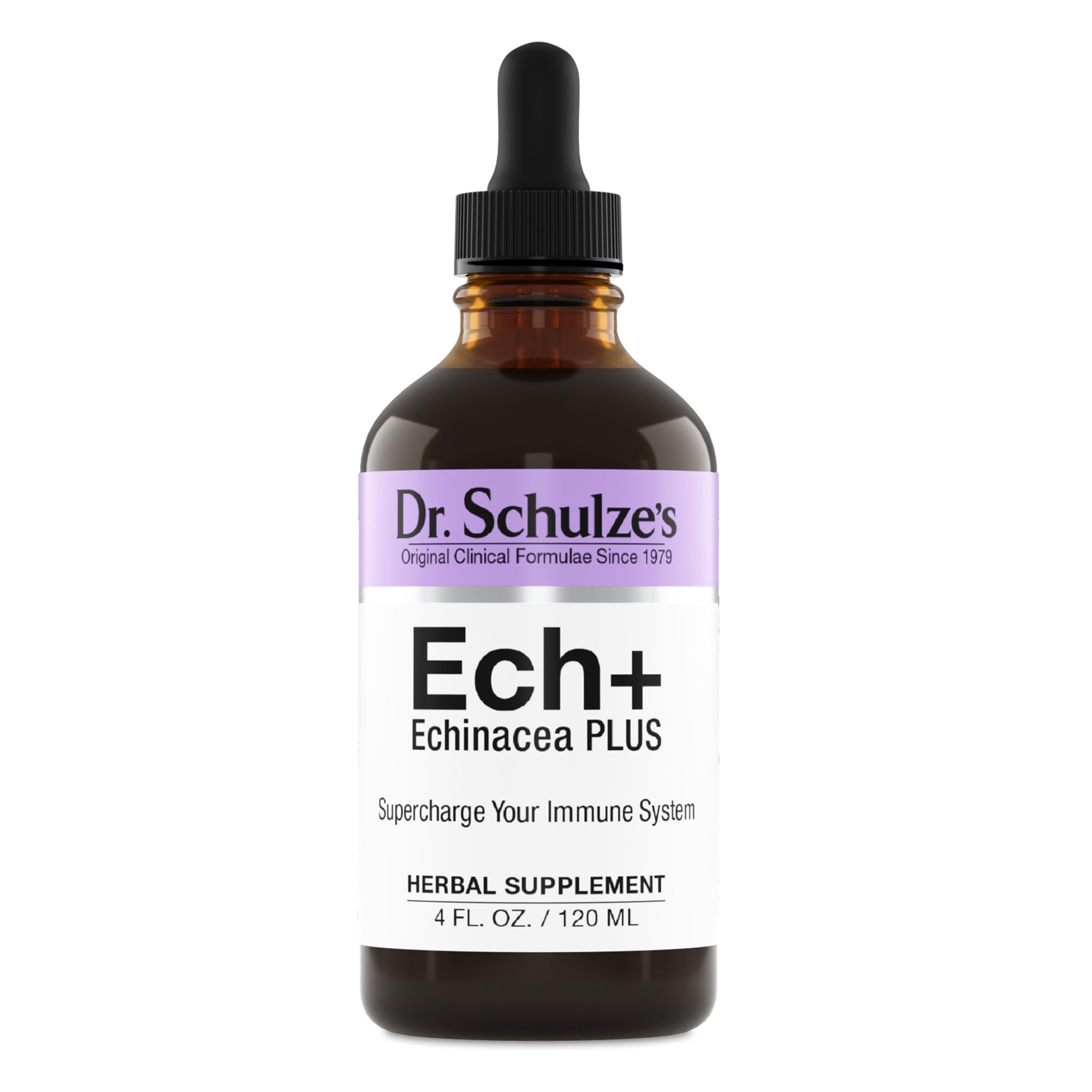 Dr. Schulze's Echinacea Plus | Echinacea Root and Seed | All Organic Extract | Gluten-Free