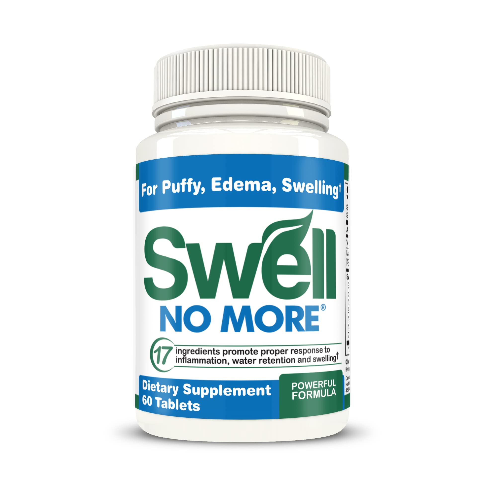 SwellNoMore Pill Natural Diuretic Reduces Edema Swelling, Swollen Feet swell no more