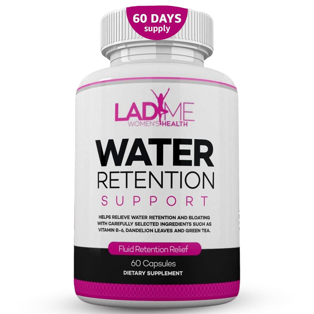 Water Retention Pills for Women Bloating Relief with Vitamin B6, Dandelion & Green Tea Natural