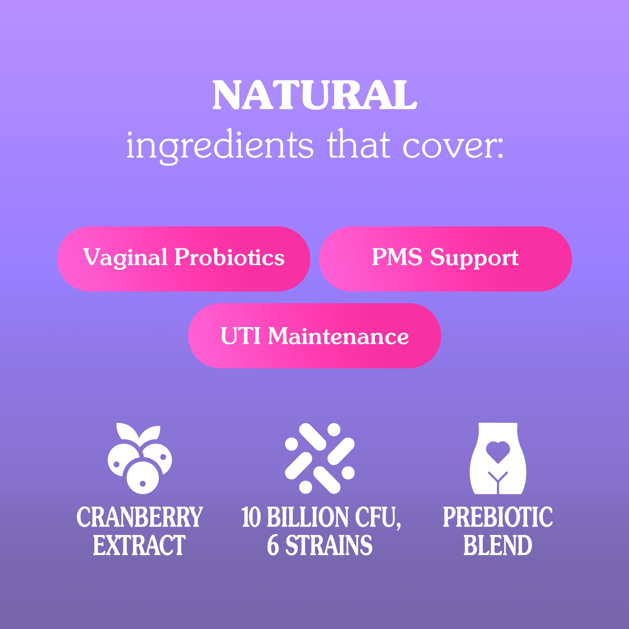 Seraphina 2-in-1 Vaginal Probiotics for Women + Hormone Balance - 90 Capsules for Complete Feminine Seraphina