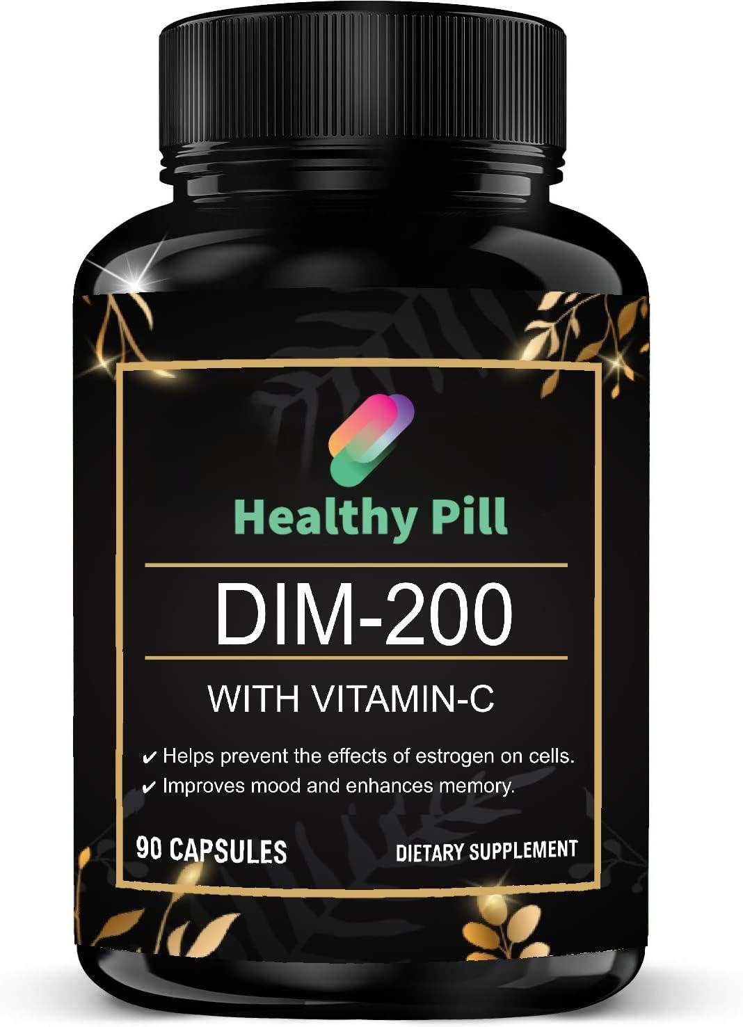 DIM Supplement 200 mg | Estrogen Balance for Women & Men | Hormone Balance, Hormonal Acne Supplements